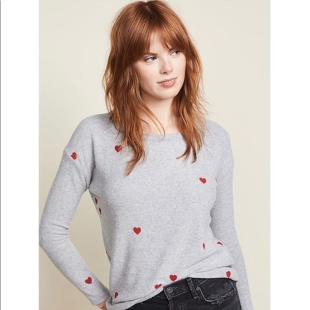 Valentines Day Red Hearts Sweatshirt Chaser Small